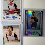 2021 22 Leaf Kobe Bufkin Rookie Auto Set (x4) Red 25 Aqua 99 + Metal Blue 50 (2)