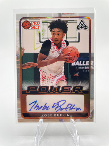 2021 22 Leaf Kobe Bufkin Rookie Auto Set (x4) Red 25 Aqua 99 + Metal Blue 50 (4).1