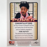 2021 22 Leaf Kobe Bufkin Rookie Auto Set (x4) Red 25 Aqua 99 + Metal Blue 50 (5)