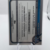 2021 22 Bowman University Chrome Kobe Bufkin Refractor Rookie Auto (2)