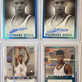 2021 22 Leaf Memories + Pro Set Ousmane Dieng Aqua Rookie Auto 99 Set (x4) (1)