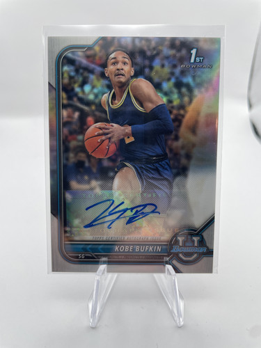 2021 22 Bowman University Chrome Kobe Bufkin Refractor Rookie Auto (1).1