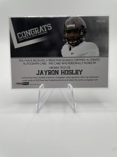 2012 Press Pass Jayron Hosely On Card Rookie Auto (2).1