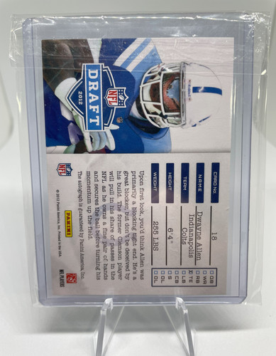 2012 Panini Prestige Dwayne Allen Draft Ticket Rookie Auto #18 (2).1