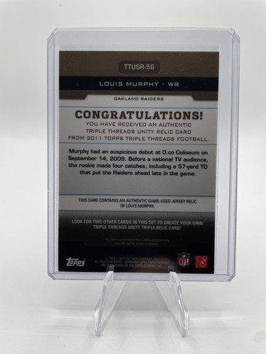 2011 Topps Triple Threads Louis Murphy Unity Relic 27 TTUSR 56 (2).1