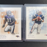 2011 Topps Legends Tom Brady Blue SP + Anquan Bolin Orange 50 (1)