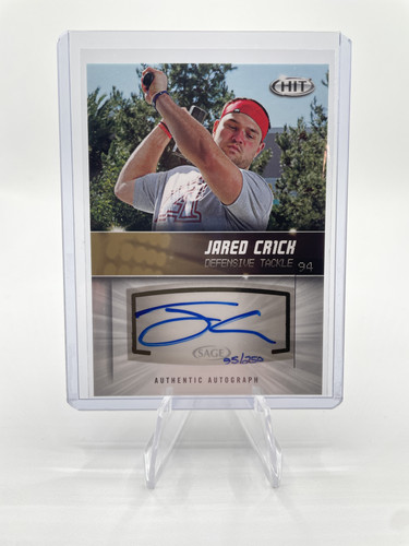 2012 Sage Hit Jared Crick Gold Rookie Auto 250 #A36 (1).1