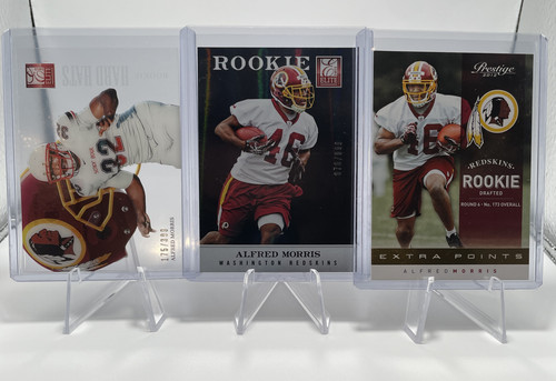 2012 Donruss Elite Alfred Morris Rookie Hard Hats 399 + Refractor 999 + SP RC (1).1