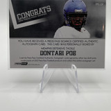 2012 Press Pass Dontari Poe On Card Rookie Auto (2)