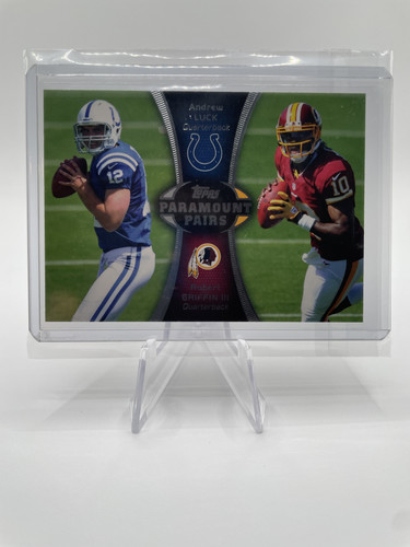 2012 Topps Paramount Pairs Andrew Luck & Robert Griffin III Rookie #PA LG (1).1