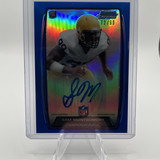 2013 Bowman Chrome Sam Montgomery Blue Refractor Rookie Auto 99 Number Match (1)