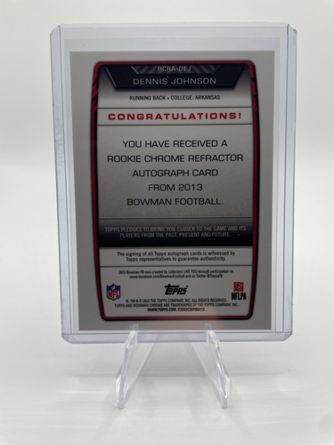 2013 Bowman Chrome Dennis Johnson Refractor Rookie Auto (2).1