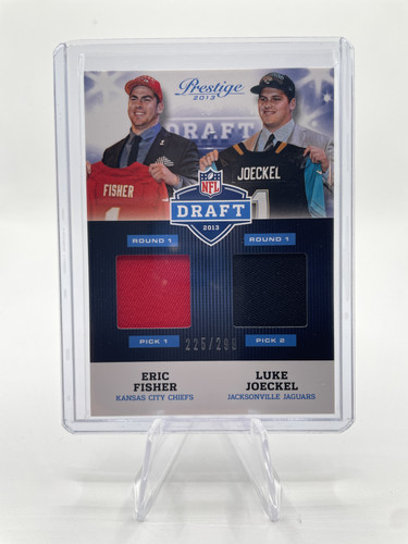 2013 Panini Prestige Draft Luke Joeckel + Eric Fisher Dual Rookie Patch #3 (1).1