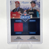 2013 Panini Prestige Draft Luke Joeckel + Eric Fisher Dual Rookie Patch #3 (1)