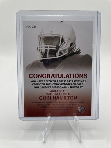 2013 Press Pass Cobi Hamilton Bronze Rookie Auto 199 #PPS CH (2).1