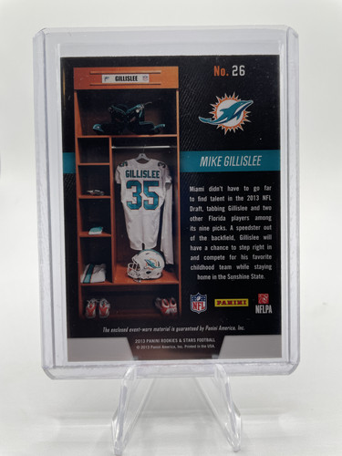 2013 Panini Rookies & Stars Mike Gillislee Dress for Success Rookie Patch (2).1