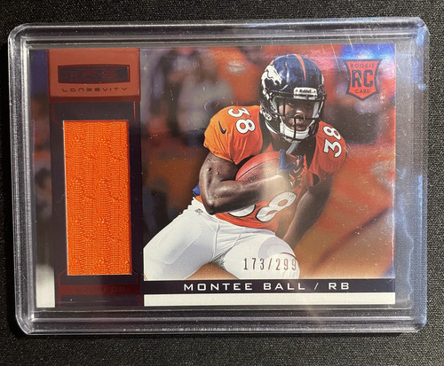 2013 Panini Rookies & Stars Montee Ball Longevity Red Foil Patch 299 #228 (1).1
