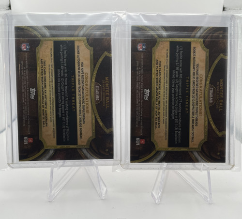 2013 Topps Triple Threads Montee Ball Rookie Game Worn Patch Auto 75 Set (x2) (2).1