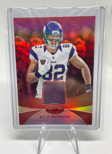 2013 Leaf Certified Kyle Rudolph Red Foil Patch 99 (1).1