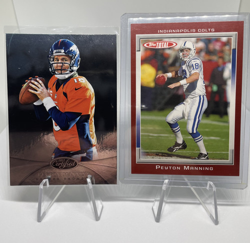 2013 Panini Certified Peyton Manning Silver #56 + 2006 Topps Total Red SP #300 (1).1