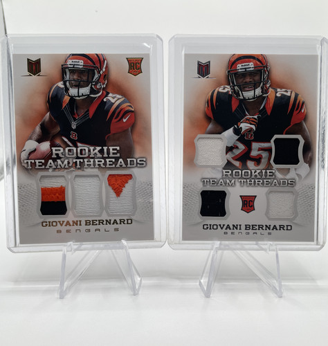2013 Panini Momentum Giovani Bernard Rookie Quad Patch 299 + Triple 25 (1).1