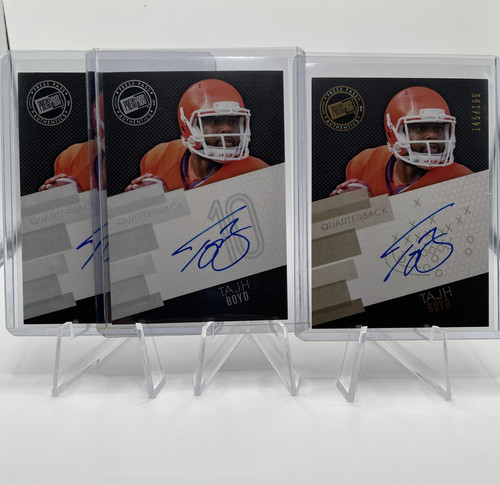 2014 Press Pass Tajh Boyd Bronze Cn Card Rookie Auto 199 + Base Autos (x2) (1).1
