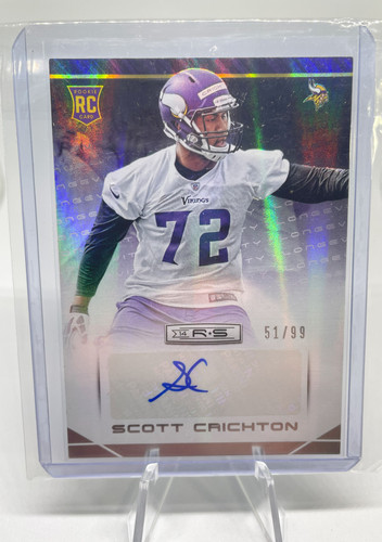 2014 Panini Rookies & Stars Scott Crichton Longevity Rookie Refractor Auto 99 (1).1