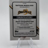 2022 23 Topps OTE Finest Nathan Missia Dio Auto + Chrome Gold Refractor 50 (x6) (3)