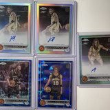 2022 23 Topps OTE Chrome Kanaan Carlyle Aqua Auto 99 Base Auto + Blue 99 (x34) (2)