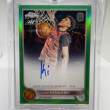 2022 23 Topps Overtime Elite OTE Chrome Jahki Howard Green Rookie Auto 75 (3)