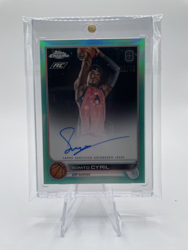 2022 23 Topps Overtime Elite OTE Chrome Somto Cyril Aqua Refractor Auto 99 (1).1