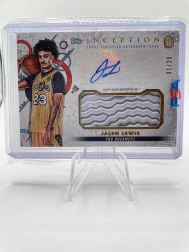 2022 23 Topps OTE Inception Jalen Lewis Rookie Shoe Relic Auto 25 (1).1
