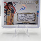2022 23 Topps OTE Inception Jalen Lewis Rookie Shoe Relic Auto 25 (1)
