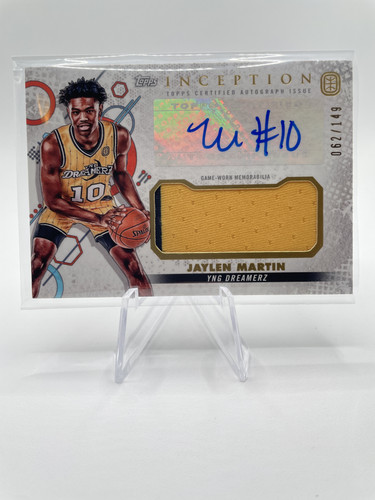 2022 23 Topps OTE Inception Jaylen Martin Pink Rookie Patch Auto 30 + Auto 149 (1).1