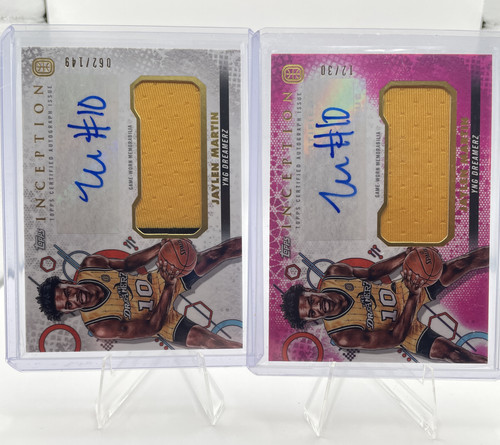 2022 23 Topps OTE Inception Jaylen Martin Pink Rookie Patch Auto 30 + Auto 149.1