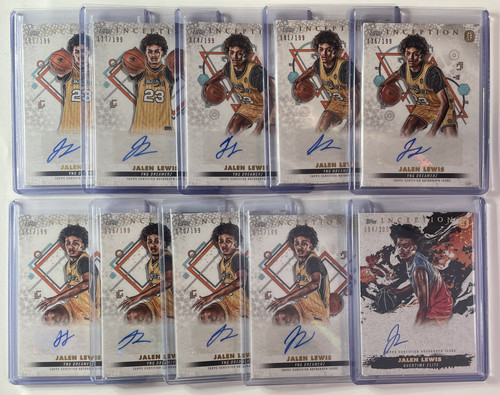 2022 23 Topps OTE Inception Jalen Lewis Rookie Auto 199 Set (x10).1