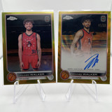 2022 23 Topps OTE Chrome Johned Walker Gold Refractor Rookie Auto 50 + Gold 50 (1)