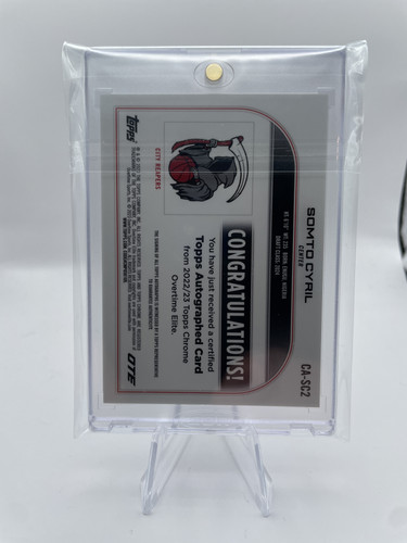 2022 23 Topps OTE Chrome Somto Cyril Green Refractor Rookie Auto 75 (2).1
