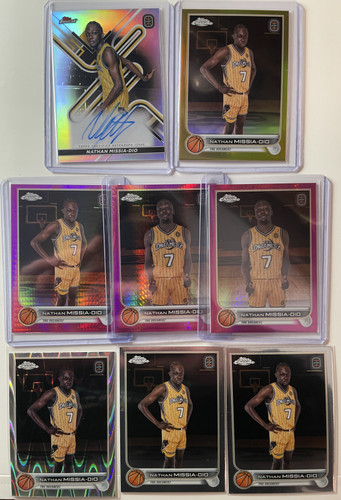 2022 23 Topps OTE Chrome Nathan Missia Dio Gold 50 Pink 150 + Finest Auto Set (1).1