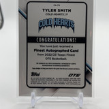 2022 23 Topps OTE Finest Tyler Smith Refractor Rookie Auto #FA TS (2)