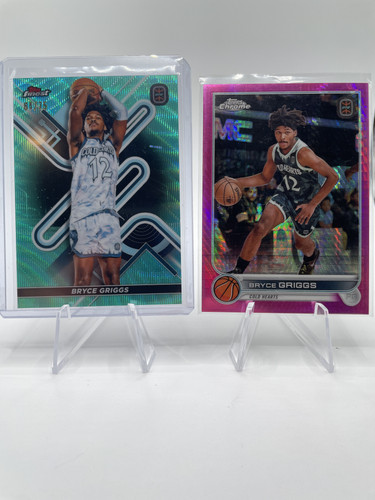 2022 23 Topps OTE Inception Bryce Griggs Auto 99 + Aqua 75 + 199 & Pink 150 (4).1