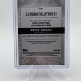 2022 23 Topps OTE Inception Bryce Griggs Auto 99 + Aqua 75 + 199 &amp; Pink 150 (3)