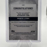 2022 23 Topps Overtime Elite OTE Inception Somto Cyril Rookie Auto 199 (2)