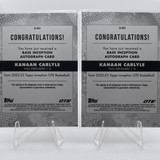2022 23 Topps OTE Inception Kanaan Carlyle Auto 199 + Chrome Auto Set (x4) (5)