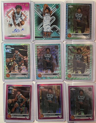 2022 23 Topps OTE Inception Bryce Griggs Auto 99 Aqua 75 Pink 150 + Set (x30) (2).1