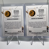 2022 23 Topps OTE Inception Bryson Warren Patch Auto 149 + Refractor Set (x15) ()