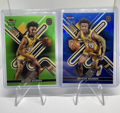2022 23 Topps OTE Inception Bryson Warren Patch Auto 149 + Refractor Set (x15) (1).1