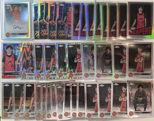 2022 23 Topps OTE Chrome Tyler Bey Rookie Auto + Refractor Insert Set (x38).1