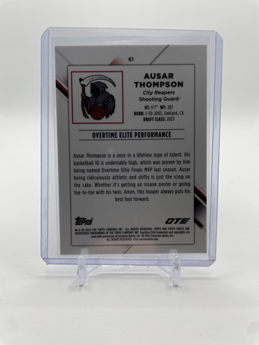 2022 23 Topps OTE Finest Ausar Thompson Blue Refractor Rookie 150 (2).1