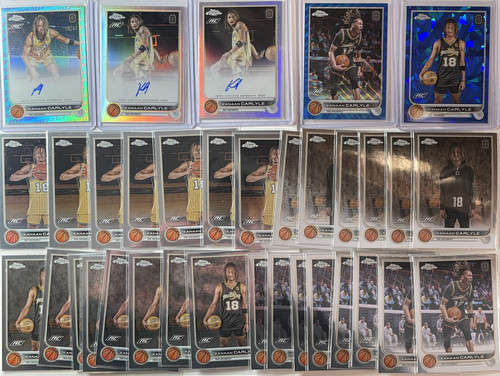 2022 23 Topps OTE Chrome Kanaan Carlyle Aqua Auto 99 Base Auto + Blue 99 (x34) (1).1